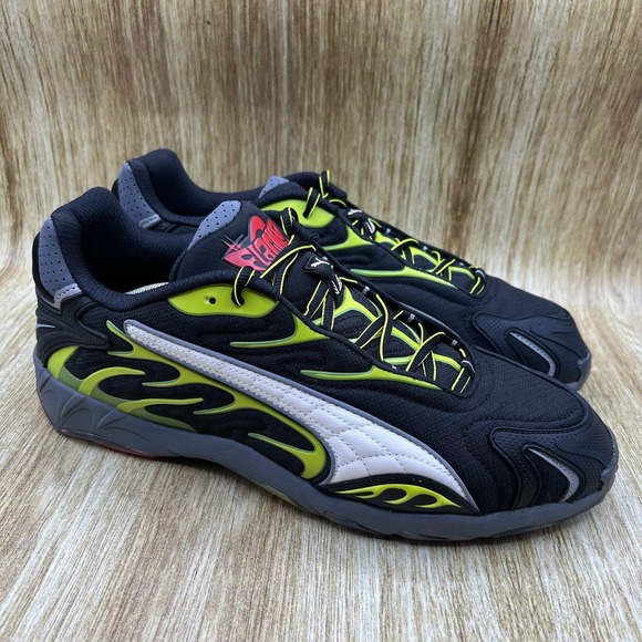 Puma Inhale x ASAP Rocky Men's Size 13 Rocky Black Lime Pow Sneakers 402459-01
